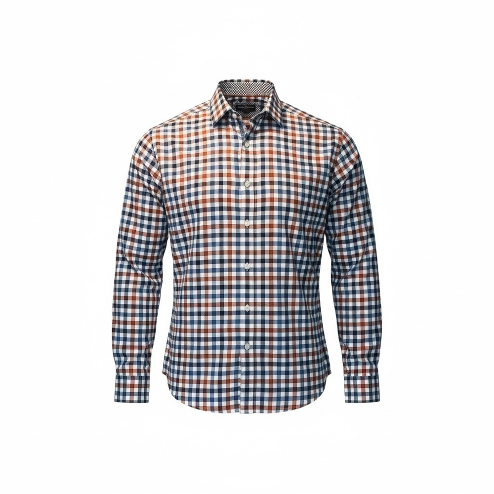 Johnston & Murphy Multicolor Checkered Shirt